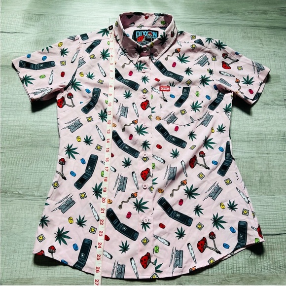 DIXON NEW GUY PARTY Pink SHIRT Size Medium - Picture 14 of 14